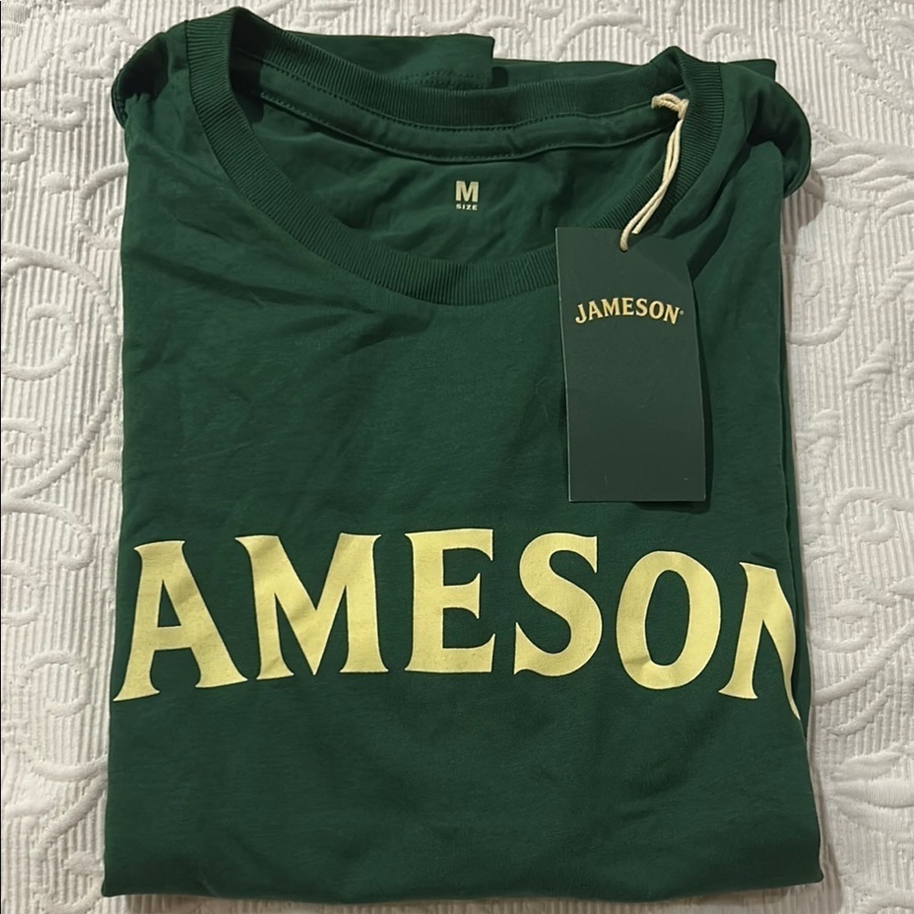 Jameson Taste Responsibly Green Short Sleeve Tee. Medium. NWT
